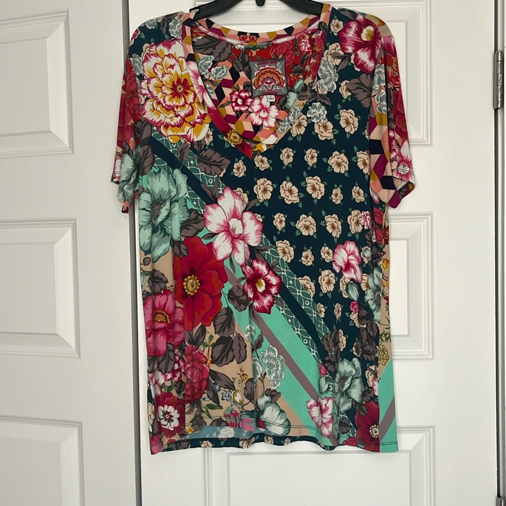 Johnny Was Floral Tee